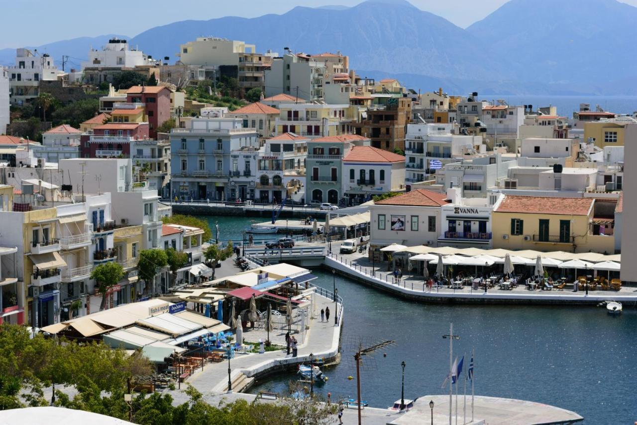 Luxury Lake View Center House Agios Nikolaos Exterior foto